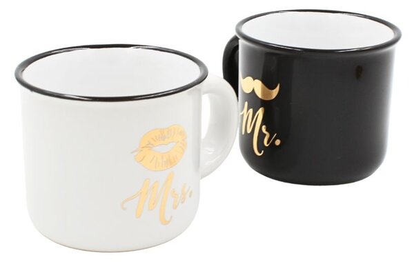 Set 2 Cești Espresso, Nekupto – “Mr. & Mrs.”, 2 x 80 ml