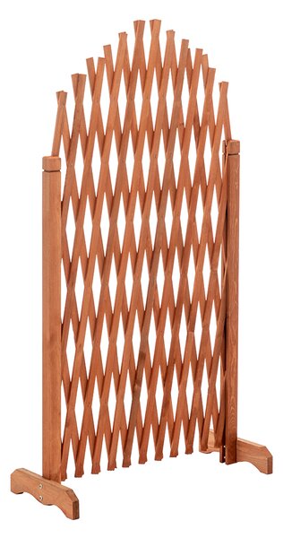 KONDELA Ecran grilaj, maro/ lemn, 250 cm, KEJLY