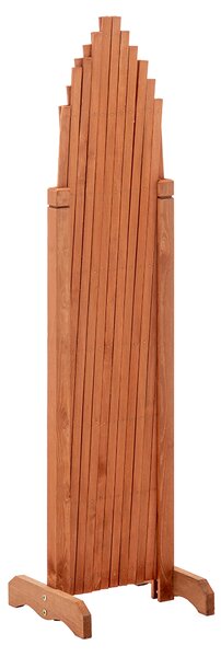 KONDELA Ecran grilaj, maro/ lemn, 250 cm, KEJLY
