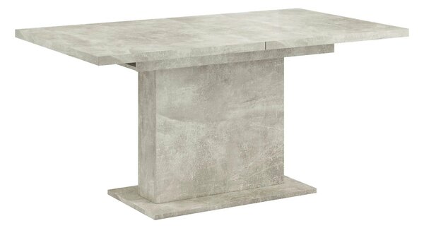 Masa extensibila BOBA, gri beton, DTD laminat, 160/200x90x77 cm
