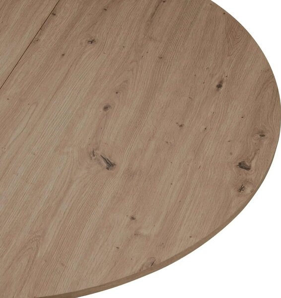 Masa extensibila ABERO TIP 1, stejar sonoma/negru, 100/140x100x75 cm