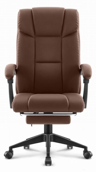 Scaun de birou HC-1029 BROWN cu suport pentru picioare