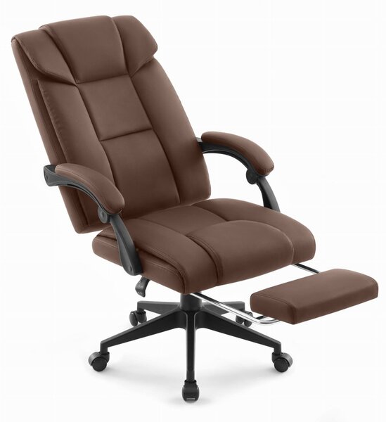 Scaun de birou HC-1029 BROWN cu suport pentru picioare