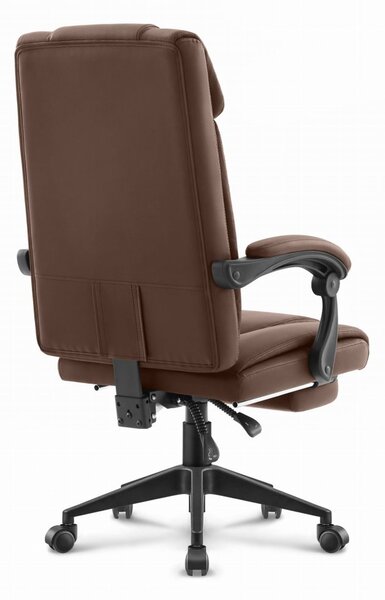 Scaun de birou HC-1029 BROWN cu suport pentru picioare