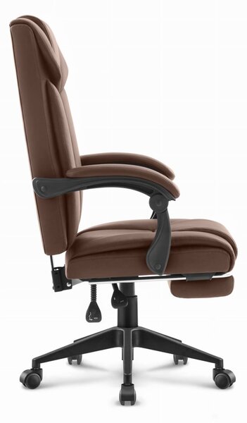 Scaun de birou HC-1029 BROWN cu suport pentru picioare