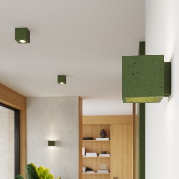 Sollux SL.1845 - Spot QUAD 1xGU10/10W/230V beton/verde