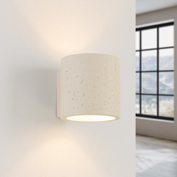 Sollux SL.1840 - Aplică spot pentru perete ORBIS 1xG9/8W/230V beton/crem