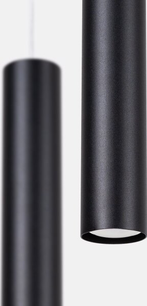Sollux SL.1869 - Lampă suspendată pe cablu LAGOS, 2x GU10, 10W, 230V, neagră