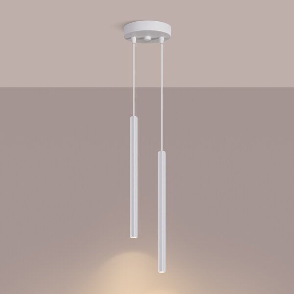 Sollux SL.1866 - Pendul ARCHE pe cablu, 2xG9/8W/230V, alb