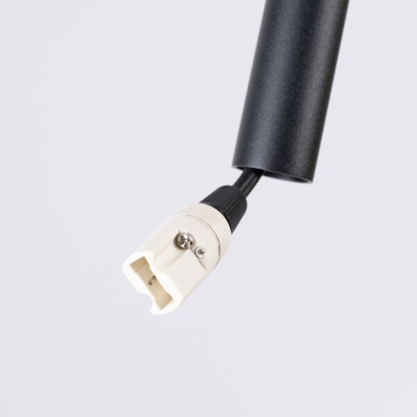 Sollux SL.1879 - Lustră suspendată pe cablu FELTRO 1xG9/8W/230V negru/crem