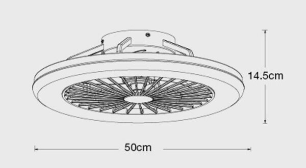 Plafonieră LED dimabilă cu ventilator Lucci Air 513200 OSLO LED/20W/230V alb + telecomandă