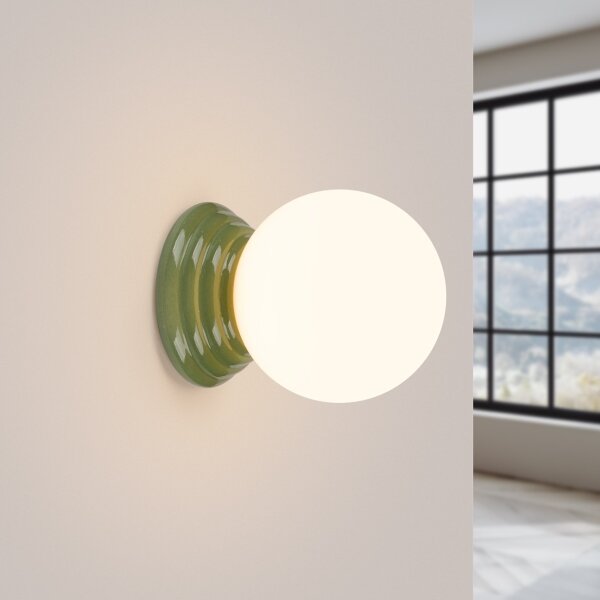 Sollux SL.1894 - Aplica de perete pentru baie ZORI, 1xG9/8W/230V, IP44, verde