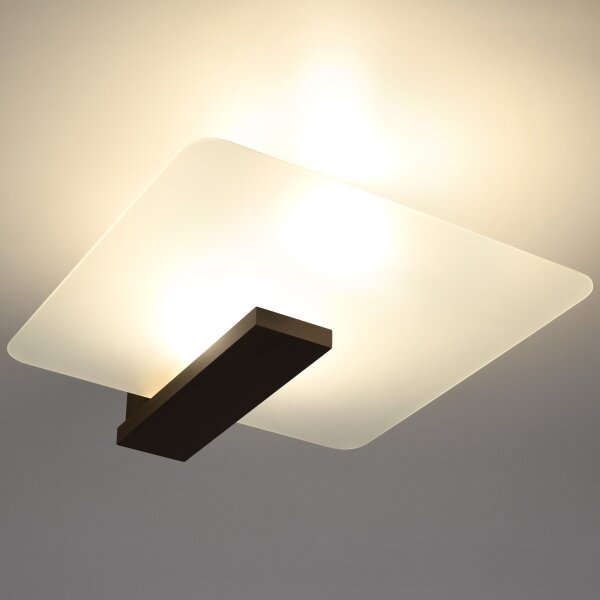 Plafonieră Sollux SL.1097 LAPPO, 2 x E27, 15 W, 230 V, wenge