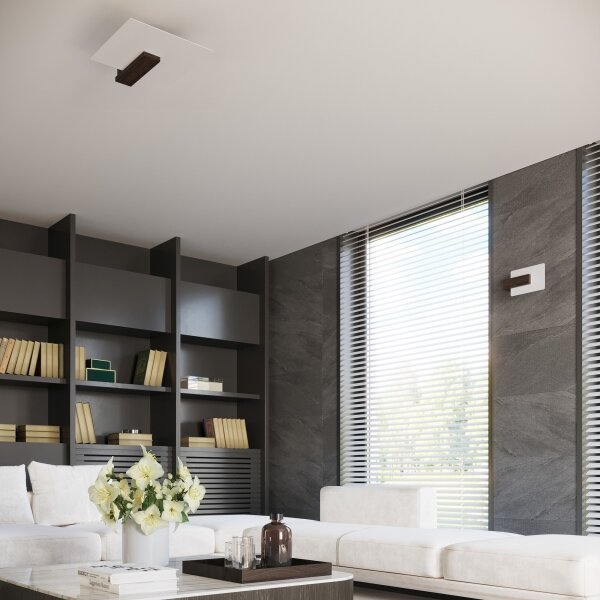 Plafonieră Sollux SL.1097 LAPPO, 2 x E27, 15 W, 230 V, wenge