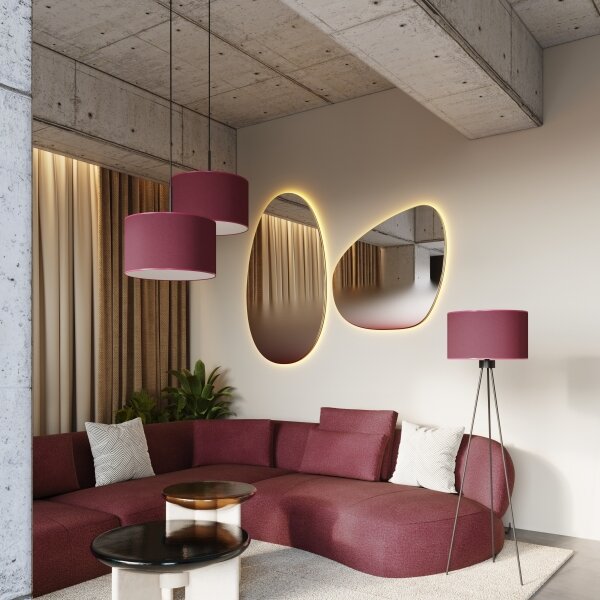Lampadar NEVIA Sollux SL.1856 1xE27/15W/230V, roșu