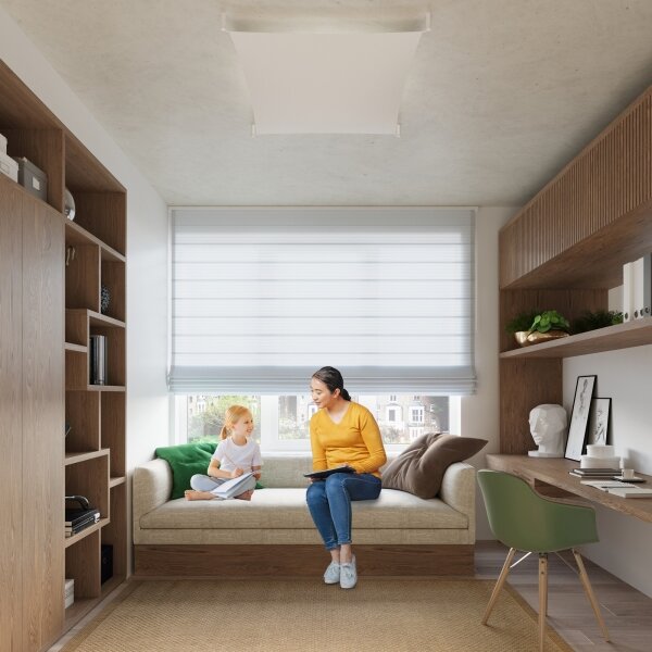 Sollux SL.0738 - Plafonieră LED LUNA, 4x G13 / 8,5W / 230V, 105 x 105 cm, albă