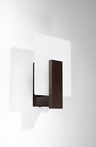 Sollux SL.1096 - Aplica de perete LAPPO, 1x E14, 10 W, 230 V, wenge