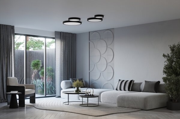 Plafonieră LED Sollux ONYX SL.1249, 48W, 230V, diametru 60 cm, albă