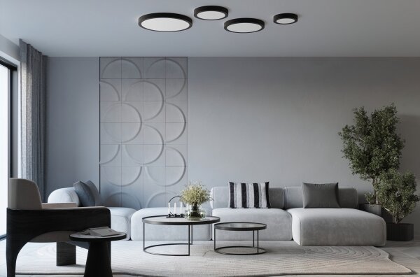Plafonieră LED Sollux ONYX SL.1249, 48W, 230V, diametru 60 cm, albă