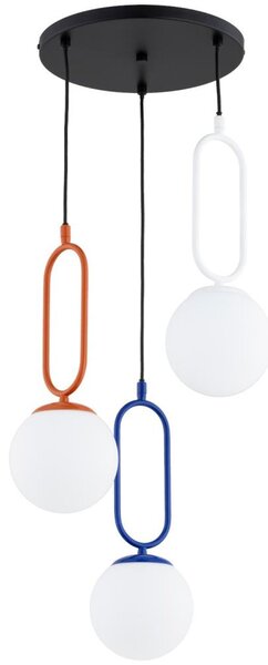 Lustră pe cablu VAVIL 3xE27/15W/230V, multicoloră