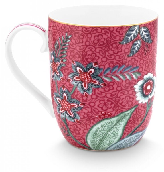 Cană porțelan, Pip Studio, 145ml, colecția Flower Festival, roz