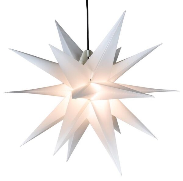 Decorațiune de Crăciun - Steaua cu cronometru 1 LED,55cm,alb