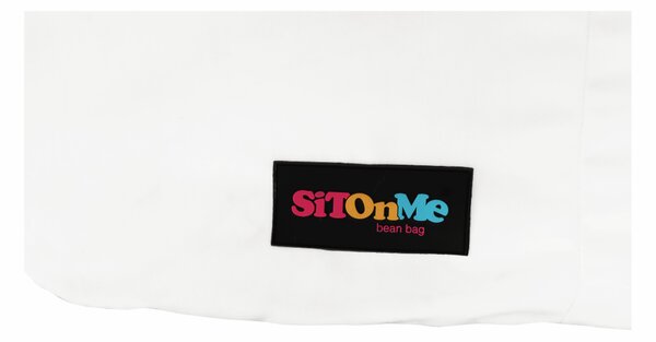 KONDELA Fotoliu tip sac unicorn, alb, INOROG
