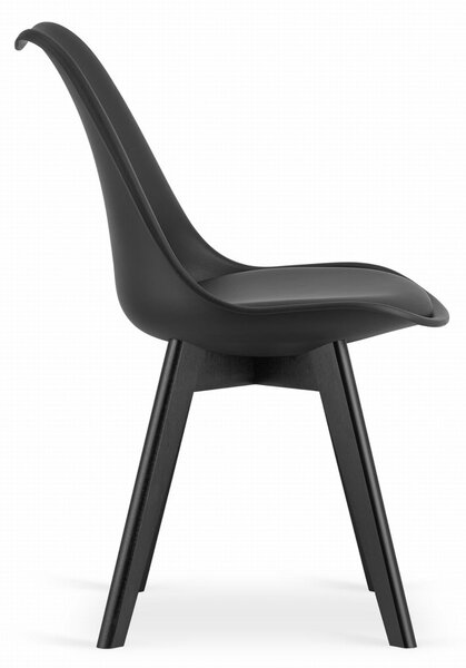 Scaun negru BALI MARK cu picioare negre