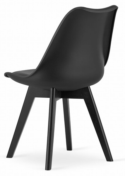 Scaun negru BALI MARK cu picioare negre