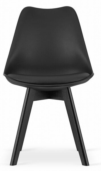 Scaun negru BALI MARK cu picioare negre