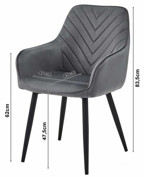 Scaun de masa NANA VELVET, bej
