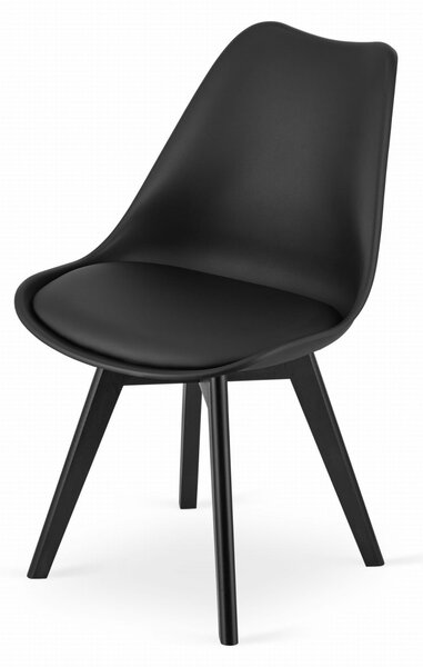 Scaun negru BALI MARK cu picioare negre