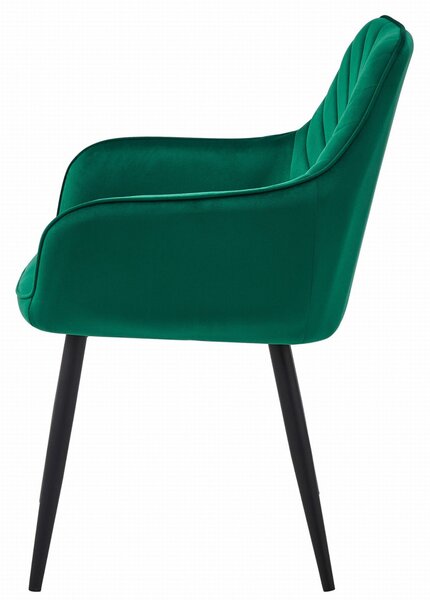 Scaun de masa NANA VELVET, verde inchis
