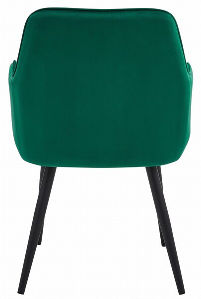 Scaun de masa NANA VELVET, verde inchis