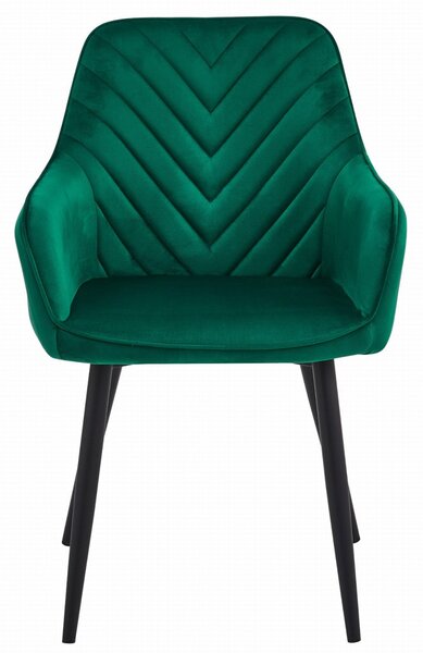 Scaun de masa NANA VELVET, verde inchis