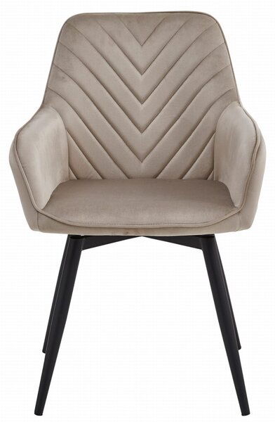 Scaun de masa rotativ NANA360 VELVET, bej