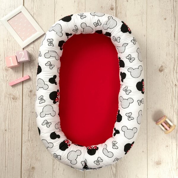 Baby nest multifunctional cu husa detasabila Kidizi Minnie 95x50 cm