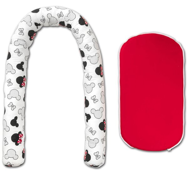 Baby nest multifunctional cu husa detasabila Kidizi Minnie 95x50 cm