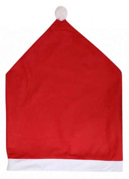 Husa scaun de Craciun SANTA CLAUS rosu 1 buc