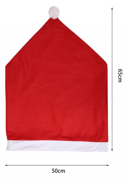 Husa scaun de Craciun SANTA CLAUS rosu 1 buc