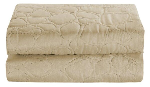 Cuvertura bej pentru pat cu model STONE Dimensiune: 200 x 220 cm