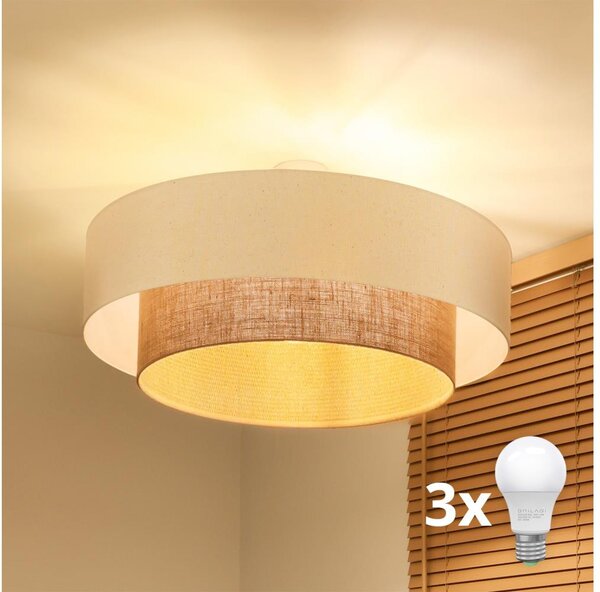 Brilagi - Lustră LED aplicată BOHO STYLE 3xE27/45W/230V diam. 80 cm