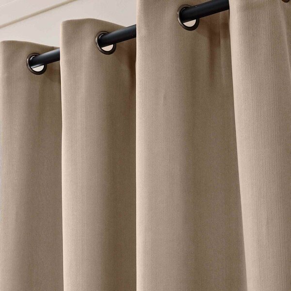 Draperie maro termoizolantă din catifea reiată 140x260 cm Madison – douceur d'intérieur