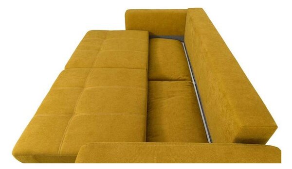 Canapea extensibila KARISA, stofa catifelata verde olive - Salvador 08