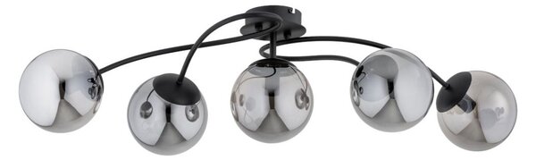 Lustră aplicată GILIAN 5xE14/40W/230V negru