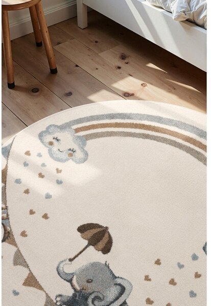 Covor pentru copii crem ø160 cm Walk like an Elephant Rainbow – Villeroy&Boch