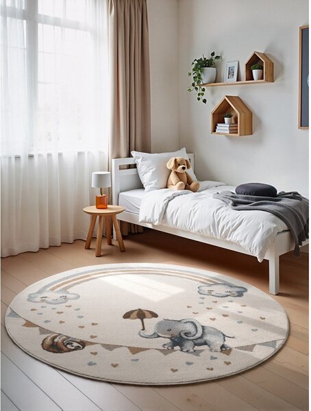 Covor pentru copii crem ø160 cm Walk like an Elephant Rainbow – Villeroy&Boch