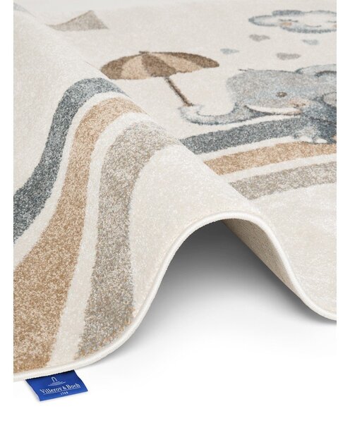 Covor pentru copii crem 160x230 cm Walk like an Elephant Rainy Party – Villeroy&Boch
