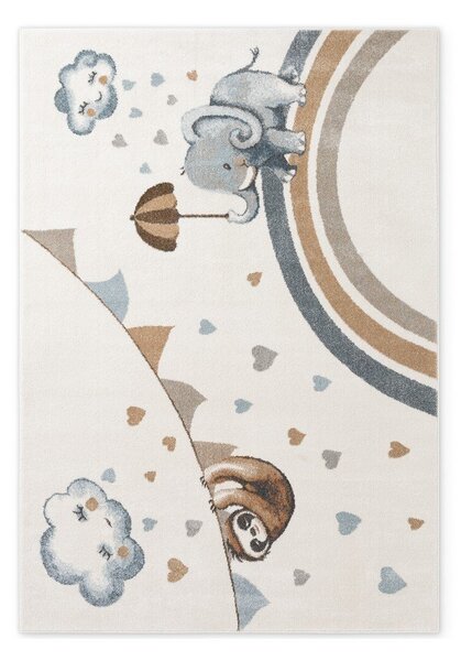 Covor pentru copii crem 160x230 cm Walk like an Elephant Rainy Party – Villeroy&Boch
