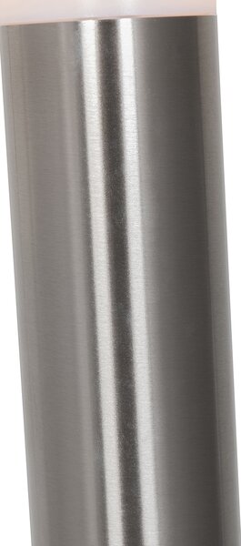 Lampă de stâlp exterioară modernă din oțel cu opalin 80 cm IP44 - Rox